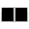 vidaXL Uttrekkbar sidemarkise 140x600 cm svart