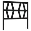 vidaXL Sengegavl svart 81x4x100 cm heltre furu