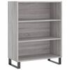 vidaXL Highboard gr&aring; sonoma 69,5x34x180 cm konstruert tre