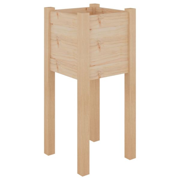 vidaXL Plantekasser 2 stk 31x31x70 cm heltre furu