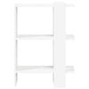 vidaXL Bokhylle Hvit 52 x 25 x 71,5 cm Konstruert tre