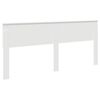 vidaXL Hodegavl Hvit 200 cm Konstruert tre