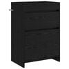 vidaXL Badskapinet under vask Svart eik 56 x 37,5 x 81 cm