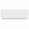 vidaXL Salongbord hvit 100x50x35 cm heltre furu