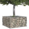 vidaXL Gabion hevet seng s&oslash;lv 80 x 80 x 40 cm Galvanisert St&aring;l