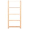 vidaXL Lagringshyller 5 etasjer 5stk 80x38x170cm heltre furu 250kg