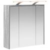 vidaXL Baderomsspeilskap Gr&aring; Sonoma 63,5 x 16 x 62,5 cm Konstruert tre