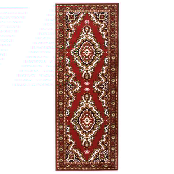 vidaXL Gulvteppe BCF orientalsk r&oslash;d 60x200 cm