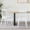 vidaXL Spisestoler 2 pcs Hvit 43 x 54 x 89 cm Solid Gummitre