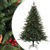 vidaXL Kunstig sammensatt juletre 120 cm PVC og metall Gr&oslash;nn