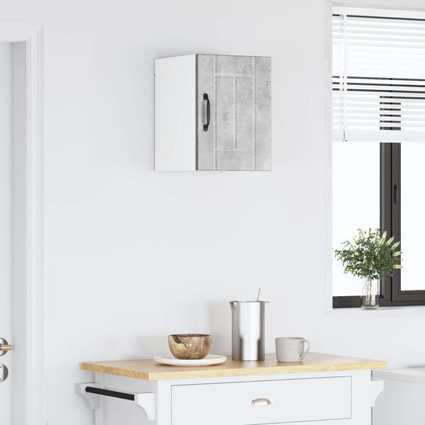 vidaXL Kj&oslash;kkenskap Lucca Betonggr&aring; 30 x 31 x 40 cm Konstruert tre