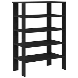 vidaXL Skohylle svart 61x32x87,5 cm konstruert tre