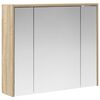 vidaXL Baderomsspeilskap Sonoma eik 73,5 x 16 x 62,5 cm Konstruert tre