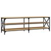 vidaXL TV-benk sonoma eik 160x40x50 cm konstruert tre