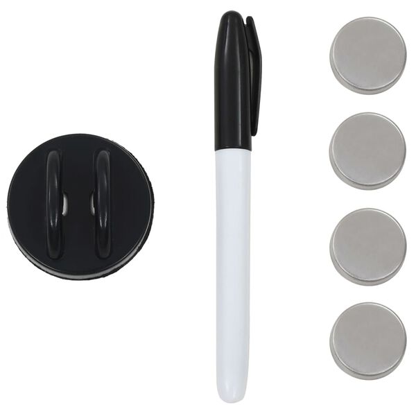 vidaXL Veggmontert magnetisk tavle glass 40x40 cm