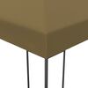 vidaXL Paviljong 3x4 m gråbrun 180 g/m²