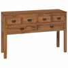 vidaXL Serviesskap Naturlig 110 x 35 x 75,5 cm Massivt Teaktre