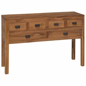 vidaXL Serviesskap Naturlig 110 x 35 x 75,5 cm Massivt Teaktre