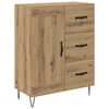 vidaXL Serviesskap Artisan Eik 69,5 x 34 x 90 cm Konstruert tre