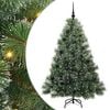 vidaXL Kunstig juletre med 150 LED med stativ gr&oslash;nn 150 cm PE og PVC