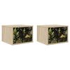 vidaXL Vegghengt nattbord RHENEN 2 stk. Sonoma eik 36 x 33 x 25 cm