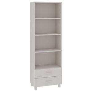 vidaXL Highboard HAMAR hvit 60x35x180 cm heltre furu