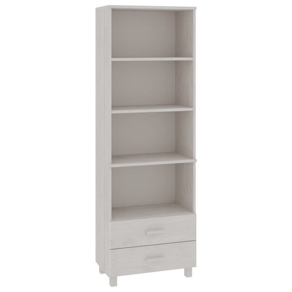 vidaXL Highboard HAMAR hvit 60x35x180 cm heltre furu