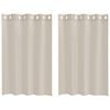vidaXL Voile Gardin 2 stk. sand 140 x 140 cm Polyester