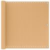 vidaXL Balkong Skjerm sand 120 x 600 cm HDPE og Aluminium