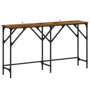 vidaXL Konsollbord Gamle tre 140 x 29 x 75 cm Konstruert tre