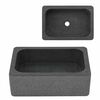 vidaXL Vask 45x30x15 cm elvestein svart