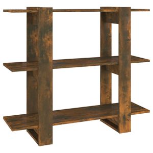 vidaXL Bokhylle/romdeler r&oslash;kt eik 100x30x87 cm