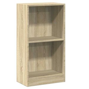 vidaXL Bokhylle sonoma eik 40x24x75 cm konstruert tre