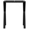 vidaXL Ben for spisebord Y-ramme 60x50x73 cm stål