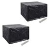 vidaXL Hagem&oslash;beltrekk 2 stk 4 personer polyrotting 8 maljer 113x113 cm