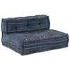 vidaXL Modulsofa Geometrisk 4 pcs Indigo 70 x 70 x 56 cm stoff