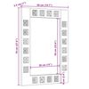vidaXL Baderomsspeil Naturlig 50 x 70 x 3 cm Massiv mango tre