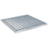 vidaXL Rist S&oslash;lv 40 x 40 x 2 cm Hot-Dip Galvanisert St&aring;l