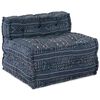 vidaXL Modulsofa Geometrisk 4 pcs Indigo 70 x 70 x 56 cm stoff