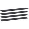 vidaXL Hylleplater 4 stk gr&aring; 100x20x1,5 cm sponplate