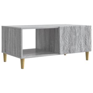 vidaXL Kaffebord Gr&aring; Sonoma 90 x 50 x 40 cm Konstruert tre