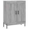vidaXL Highboard gr&aring; sonoma 69,5x34x180 cm konstruert tre