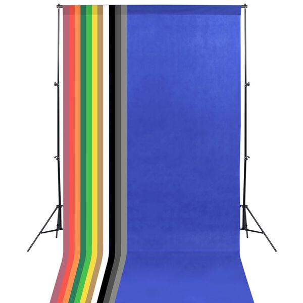 vidaXL Fotostudiosett med softbokslys og bakgrunner