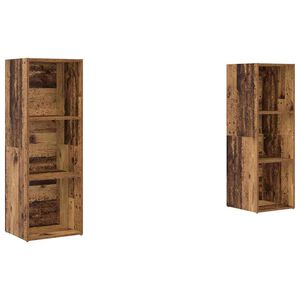 vidaXL TV-benksett 2 pcs Gamle tre 107 x 35 x 37 cm Konstruert tre