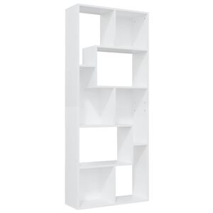 vidaXL Bokhylle hvit 67x24x161 cm konstruert tre