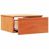 vidaXL Nattbord 2 pcs Vokset Brun 37 x 35 x 18,5 cm Heltre furu