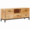 vidaXL TV-stativer med skuff Brun 110 x 30 x 46 cm Massiv mango tre