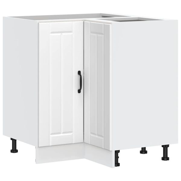 vidaXL Kj&oslash;kken hj&oslash;rne underskap Lucca hvit konstruert tre