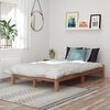 vidaXL Sengeramme heltre teak 120x200 cm