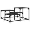 vidaXL Salongbord svart 68x68x40 cm konstruert tre